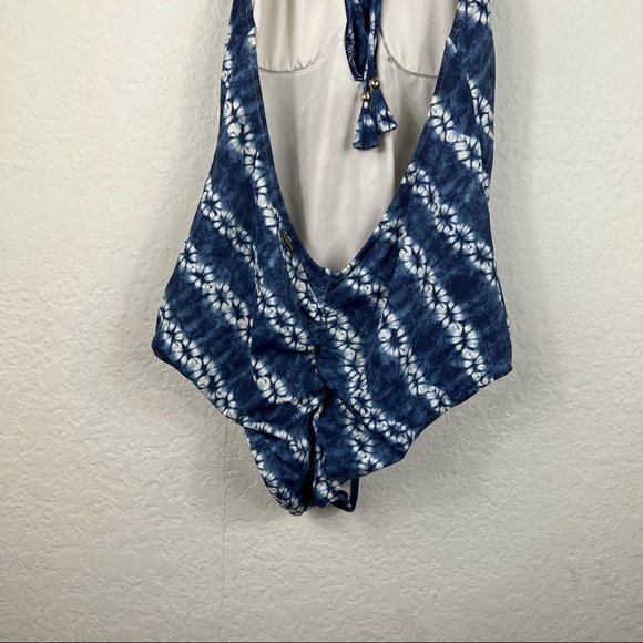 Victoria's Secret Swim Halter Top One Piece Tie Dye Swimsuit - Picture 7 of 10